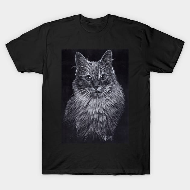 Turkish Angora Cat T-Shirt by VeriArt